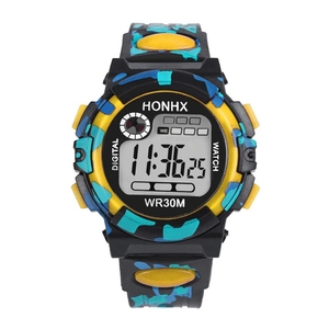 <span class=keywords><strong>Reloj</strong></span> Deportivo Electrónico Multifunción de Camuflaje <span class=keywords><strong>HONHX</strong></span> para Niños y Niñas - Product Image 4