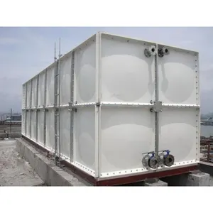 5000 liters 10000 liter 20000 litre 20 m3 FRP SMC collapsible water tank GRP buried modular water storage tank price