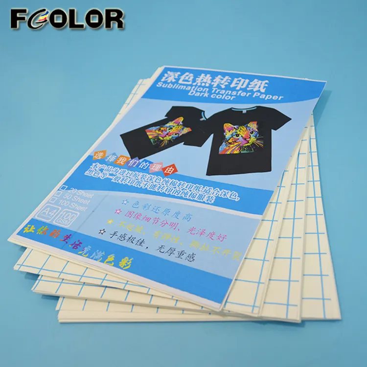 A4 100% Cotton Dark Color T-shirt Transfer Paper for Wholesale