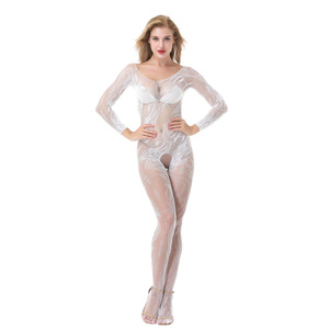 Venta al por mayor <span class=keywords><strong>de</strong></span> Nylon piernas Sexy Red Abierta para mujeres Crochet Body con <span class=keywords><strong>medias</strong></span> sensual - Product Image 4