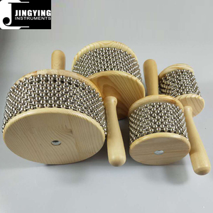 Usine Jingying, grossiste spécialisée dans la fabrication d'instruments <span class=keywords><strong>de</strong></span> percussion Cabasa à manche en bois et billes en fer - Product Image 5