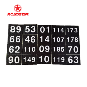 Numéros de bavoir en tissu de taille personnalisée Marathon Running Race Numbers - Product Image 2