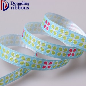 Encargo <span class=keywords><strong>al</strong></span> por mayor del grosgrain cinta importada, 2.5 cm verde hoja impresa raya <span class=keywords><strong>de</strong></span> <span class=keywords><strong>la</strong></span> cinta - Product Image 1