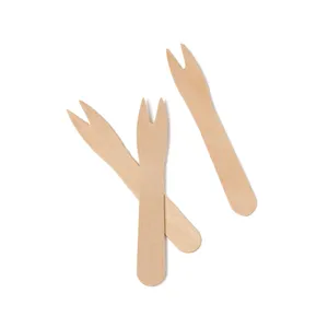 Biodegradable Wooden Disposable Chip Fruit Fork