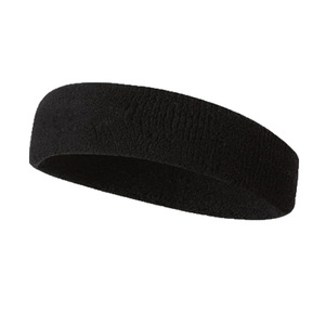 Cotton <strong>White</strong> <strong>Headband</strong> Custom Logo Head Sweatbands Women <strong>Men</strong> Yoga <strong>Headband</strong> for Outdoor Mountaineering Hiking Cycling Sports - Product Image 2