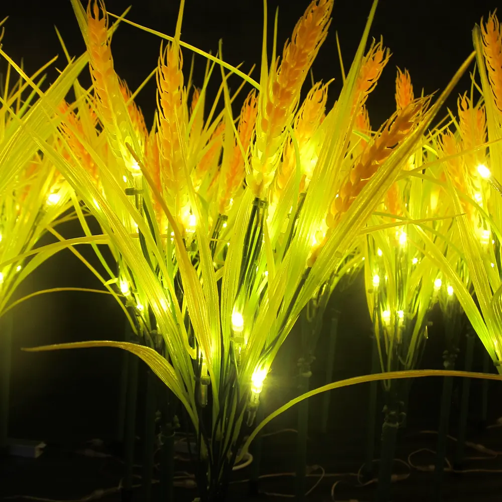 Yeni trend açık dekorasyon ışıkları LED buğday ışıkları bahçe