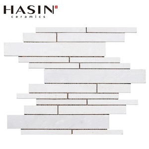 Revêtement de <span class=keywords><strong>sol</strong></span> et de mur en mosaïque de marbre ardoise mélangé à du métal - Product Image 5