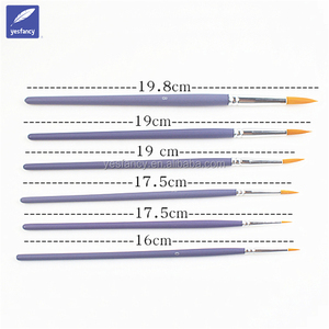Migliore qualità Rotondo Sintetico Taklon Capelli acquerello pennello spazzola di arte dettaglio pennello - Product Image 6