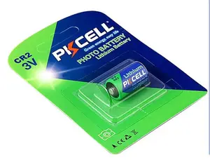 Pila bateria cr2 123 cr123a 17345 cr17345 de litio pkcell