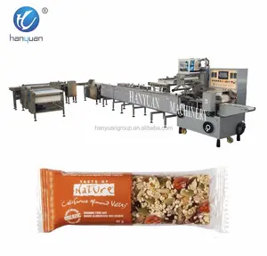 Máquina de envasado de barra de cereales/máquina de embalaje de dulces de cacahuete