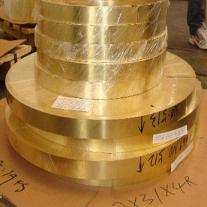 Bande de laiton C2700 H65 largement utilisée dans l'industrie du matériel Bobine de laiton de 2mm Alliage d'aluminium Zine Laiton - Product Image 2