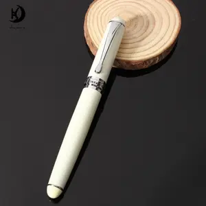 Manufacturer Jinhao X750 Gloss Lvory White Medium executive calligraphy with logo metal fountain pen