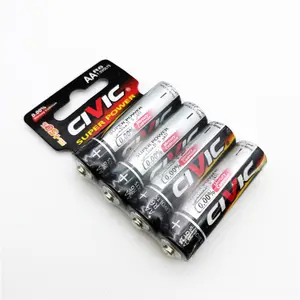 Super power Zinc Carbon Battery R6 AA UM-3 1.5V insert card packing for toy