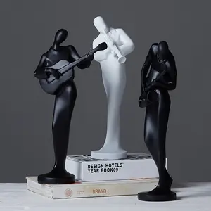 Nuovo prodotto resina figurine home decor musica uomini polyresin cratfs made in China