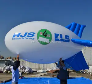 Nieuwe 6 m Opblaasbare PVC Blimp/Airship/Vliegtuig/Heliumballon/Reclame inflatables H4123