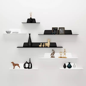 China Supplier Living Room Set of 3 Metal <strong>Wall</strong> <strong>Floating</strong> <strong>Shelves</strong> Home Furniture Home Decor Diseno Nordico - Product Image 3