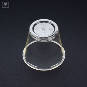 Taza transparente desechable de 10oz y 300ml, respetuosa con el medio ambiente, PLA, con superficie plana, embalaje impreso y logotipo personalizado - Product Image 3