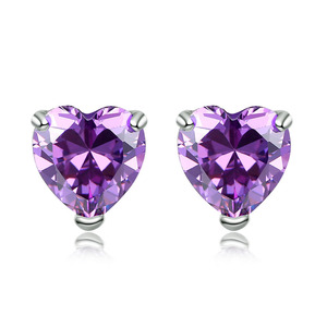 Pendientes de circonia cúbica para mujer, aretes pequeños, plata esterlina, Circonia cúbica, zirconia, circonita, zirconita, circón, cristal, diseño moderno, regalo de cumpleaños, 2019 - Product Image 4