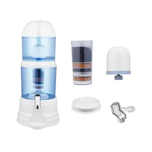 Alkaline and hydorgen Ceramic filter mineral water pot gravity water filter best home water filter with 16L Pot