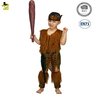 Costume d'halloween pour enfant, robe fantaisie, Cosplay, Caveman, vente en gros, - Product Image 2