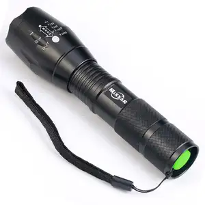 High Power Aluminium XM-L T6 Led Aluminum Flashlight Adjustable Focus Zoomable 5Modes Rechargeable Tactical Flash Torch Light