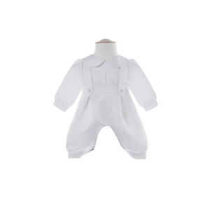 Meilleure vente Nimble bébé mignon baptême porter Western à manches longues bébé infantile exquis enfant en bas âge Satin baptême garçon porter - Product Image 1