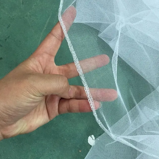 Warp Knitted Polyester Mosquito Net Fabric 75D & 100D