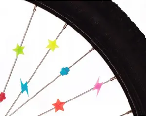 컬러 자전거 스포크 비즈 어린이 자전거 클립