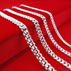 Commercio <span class=keywords><strong>all</strong></span>'<span class=keywords><strong>ingrosso</strong></span> dei monili della catena Catena di Gioielli <span class=keywords><strong>In</strong></span> <span class=keywords><strong>Argento</strong></span> 925 formato differente per la scelta & curb catena - Product Image 2