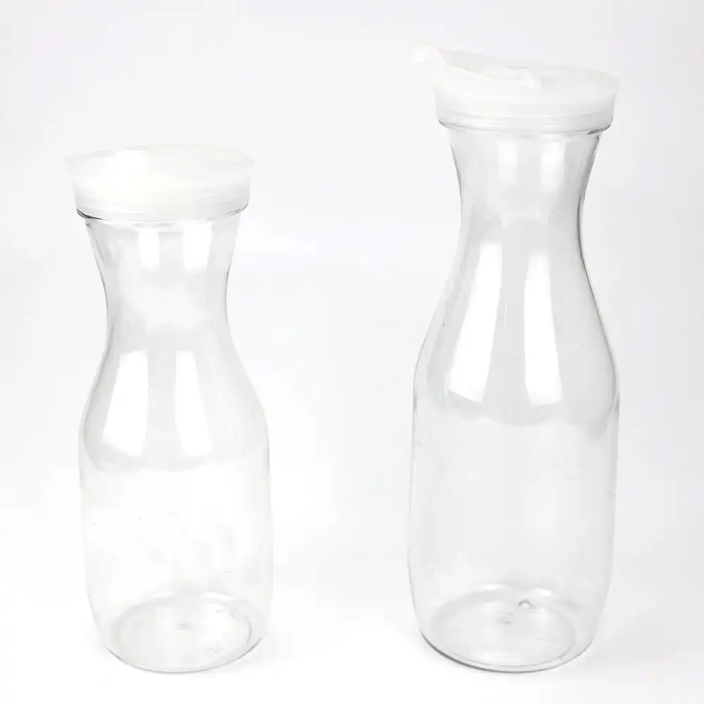 Respetuoso del medio ambiente de plástico transparente de 750ml de jugo de agua Jarra para bebidas