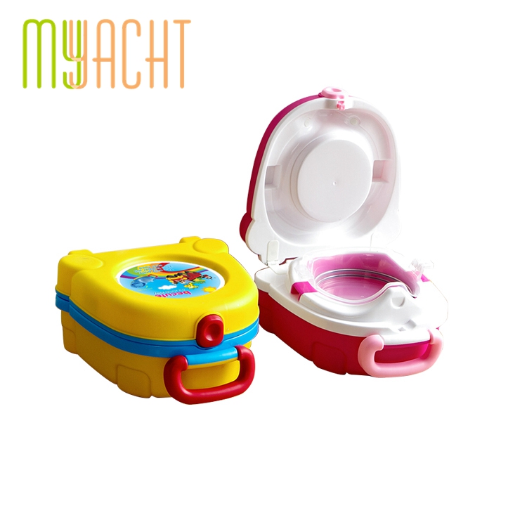 Новый дизайн, портативный детский дорожный туалет, уличный дорожный горшок, детский туалет