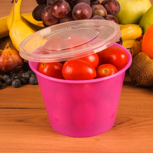 Wholesale customization 500ML Clear Round Disposable Plastic Food or <strong>Soup</strong> <strong>Container</strong> - Product Image 3