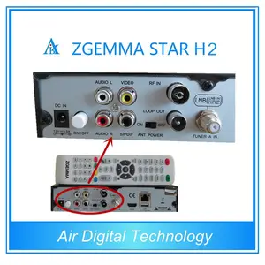 Zgemma étoile h2 combo dvb-s2 dvb-t2 récepteur satellite décodeur prix zgemma h2 stock