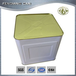 <span class=keywords><strong>10</strong></span> <span class=keywords><strong>litres</strong></span> rectangulaire boîte de conserve en métal baril avec bouchon squeeze fabricant - Product Image 3