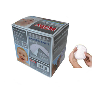 ICare GNP408 OEM Ultra Soft White Disposable Cotton Breast Feeding <strong>Pads</strong> 3D Contoured Super Absorbent <strong>Nursing</strong> <strong>Pads</strong> 110-130mm for - Product Image 4