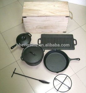 Hierro fundido <span class=keywords><strong>utensilios</strong></span> de <span class=keywords><strong>cocina</strong></span> de camping <span class=keywords><strong>set</strong></span> picnic <span class=keywords><strong>set</strong></span> - Product Image 1