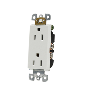 Messa A Terra Standard americano 110v <span class=keywords><strong>presa</strong></span> di corrente 125V 15A doppia <span class=keywords><strong>presa</strong></span> di corrente a muro - Product Image 3