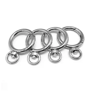 zinc alloy metal round swivel lobster clasp Swivel Snap Hook carabiner for bags