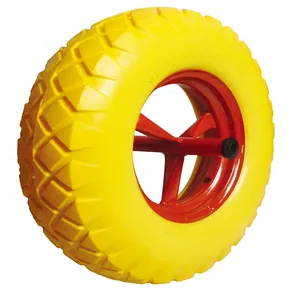 Hot Sale Pneumatic Air Solid Rubber Pu Polyurethane Foam Filled Cheap Pushcart Wheels