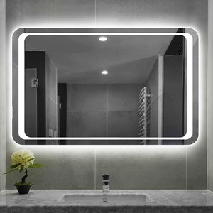 Fonction de lecteur de musique <span class=keywords><strong>miroir</strong></span> de salle de bain avec LED lumières <span class=keywords><strong>autour</strong></span> du bord personnalisé mur grande LED <span class=keywords><strong>miroir</strong></span> - Product Image 4