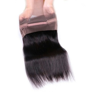 Virgen al por mayor pelo humano indio barato naturaleza color 360 LACE frontal cierre con bundles - Product Image 2