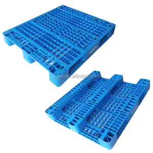 Heavy Duty 1200*1000 4 Vier Manier Entry Enkel Gezicht Grid 6 Runner Plastic Pallet