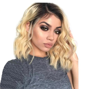 Prezzo all'ingrosso 1b 613 Bob parrucche anteriori in pizzo pieno brasiliano capelli umani <span class=keywords><strong>parrucca</strong></span> corta <span class=keywords><strong>parrucca</strong></span> <span class=keywords><strong>bionda</strong></span> <span class=keywords><strong>riccia</strong></span> corta - Product Image 1