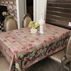 Panno di tabella del partito copertura di tabella bianco stampato <span class=keywords><strong>tovaglia</strong></span> di plastica - Product Image 2