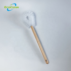 EcoClean Twisted Wire <strong>Toilet</strong> <strong>Wooden</strong> Handle Twisted in Wire Bowl <strong>Brush</strong> - Product Image 3