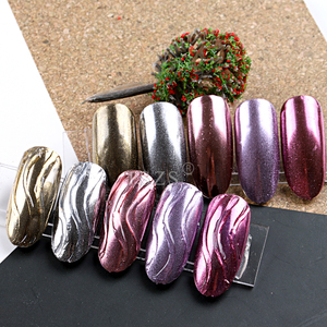 1 boîte de poudre à ongles, <span class=keywords><strong>effet</strong></span> <span class=keywords><strong>miroir</strong></span>, poudre chromé, or <span class=keywords><strong>rose</strong></span>, poudre à paillettes pour nail art - Product Image 4