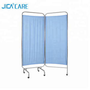 Alta calidad ligero y limpio uso hospitalario Acero inoxidable pantalla ward dos paneles - Product Image 1