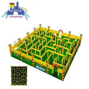 Lilytoys kommerzieller Hindernis parcours, aufblasbare Sportspiele, aufblasbares Labyrinth zu verkaufen