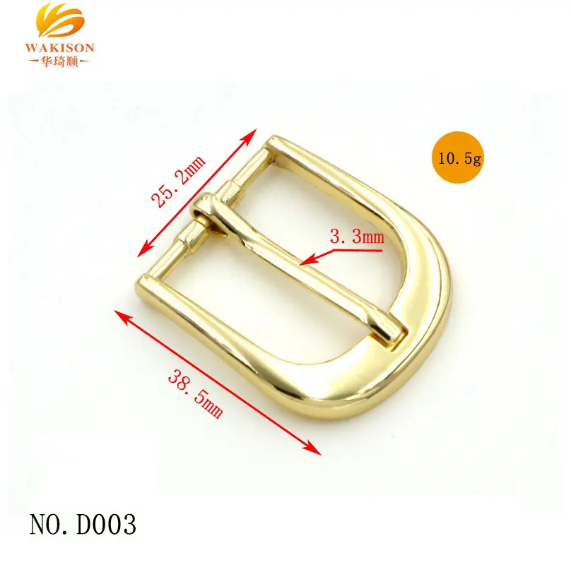 Factory direct supply various type bag belt metal pin buckle for lady and men