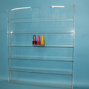 Yiwu nhà máy nóng bán 6 lớp rõ ràng Acrylic 90 chai treo tường sơn móng tay Rack hiển thị - Product Image 5
